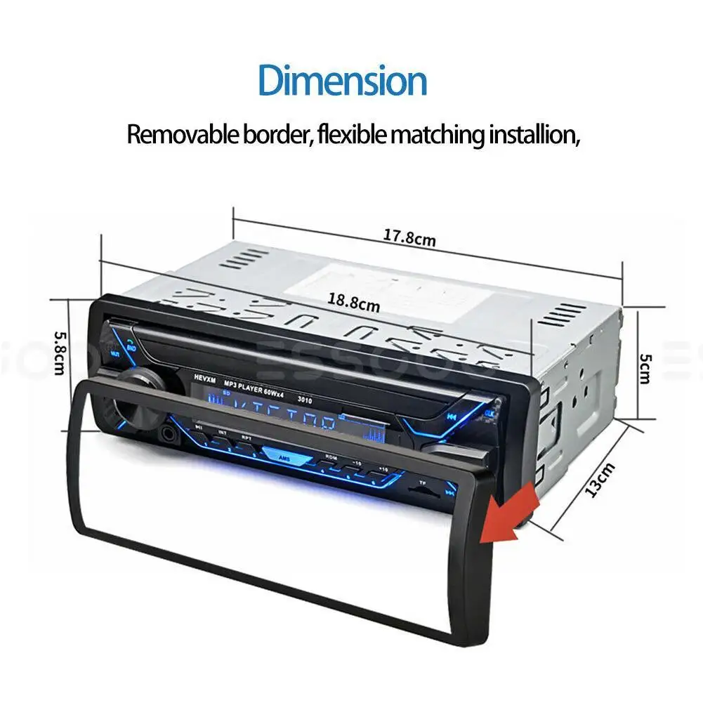 Car mp3 player High-quality digital stereo FM radio Bluetooth stereo car radio New colorful version 3010 car accessories
Car mp3 player High-quality digital stereo FM radio Bluetooth stereo car radio New colorful version 3010 car accessories