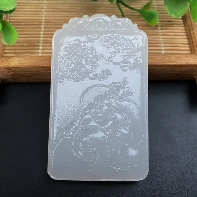 Natural Reiki Jade Charm Carved Buddha Lucky Amulet Pendant Necklace Women Men pendants Charm Healing Crystal Jewelry 68*39mm 
Natural Reiki Jade Charm Carved Buddha Lucky Amulet Pendant Necklace Women Men pendants Charm Healing Crystal Jewelry 68*39mm