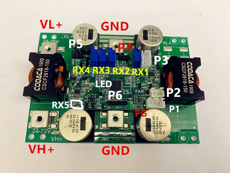 DC-DC Step-down or Step-up Power Supply, Two-way DC-DC, VL10-30V, VH24-80V, Current 40A
DC-DC Step-down or Step-up Power Supply, Two-way DC-DC, VL10-30V, VH24-80V, Current 40A