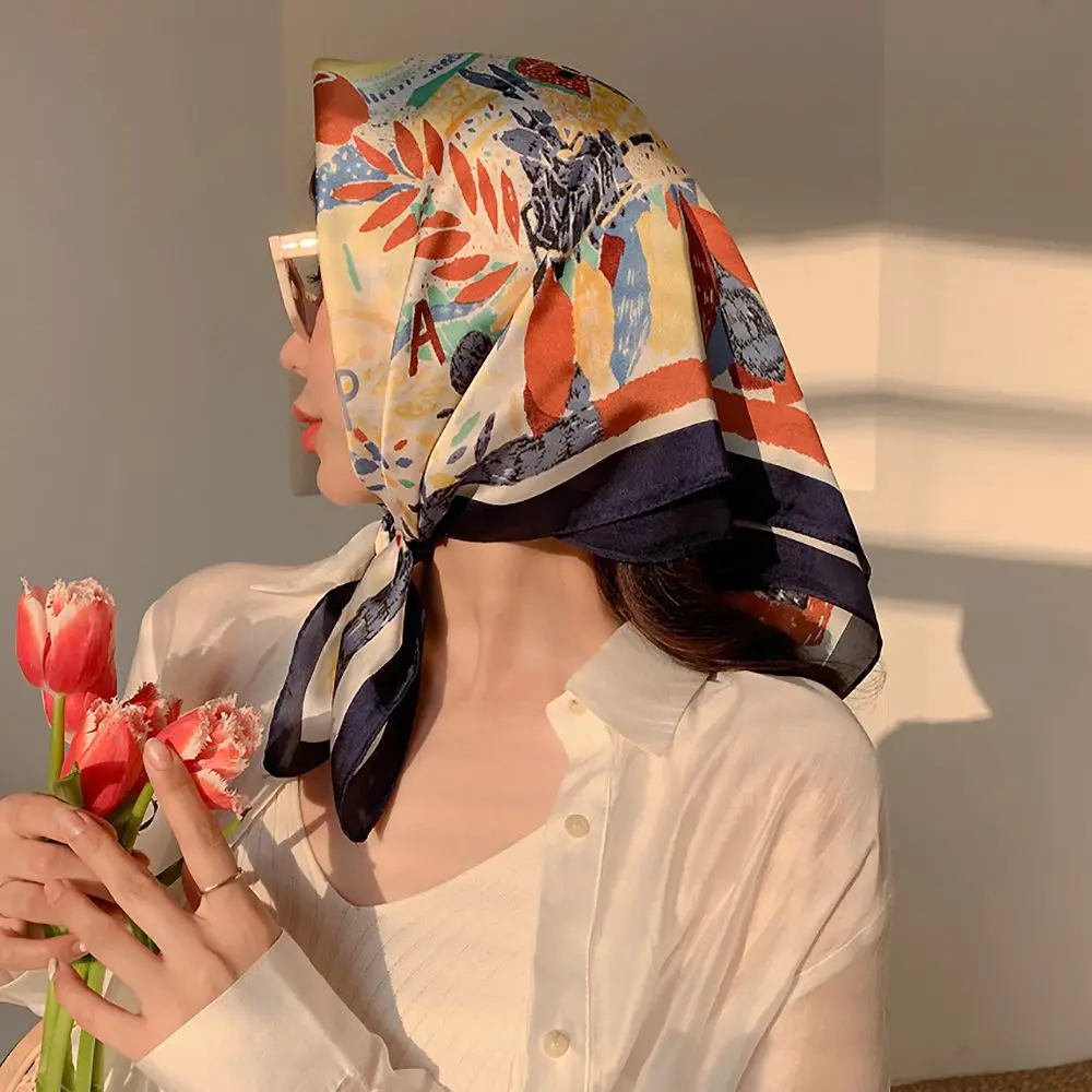 NEW Retro Head Neck Silk Scarf Women Luxury Print Small Scarves Female Flower Stripe Wave Point Headscarf Beach Sunscreen Scarf
NEW Retro Head Neck Silk Scarf Women Luxury Print Small Scarves Female Flower Stripe Wave Point Headscarf Beach Sunscreen Scarf