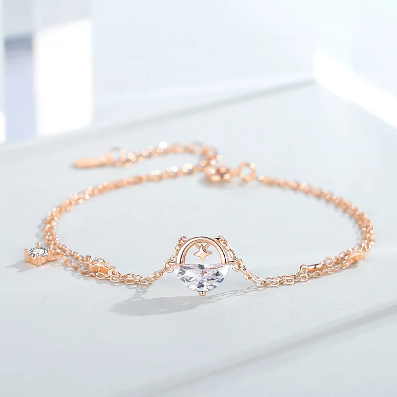 925 sterling silver Star Galaxy Bracelet Women Creative Ins Influncer Double Layer Hand Jewelry Elegant Birthday Friends Gift
925 sterling silver Star Galaxy Bracelet Women Creative Ins Influncer Double Layer Hand Jewelry Elegant Birthday Friends Gift