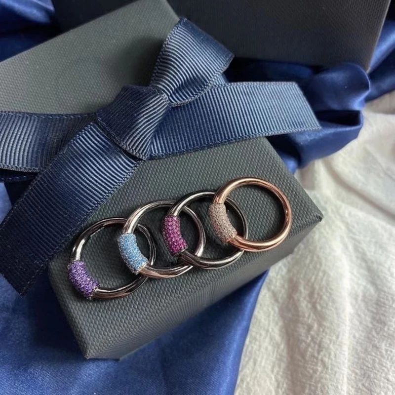 Женское кольцо из серебра 925 пробы, круглое кольцо в офисном стиле
Женское кольцо из серебра 925 пробы, круглое кольцо в офисном стиле