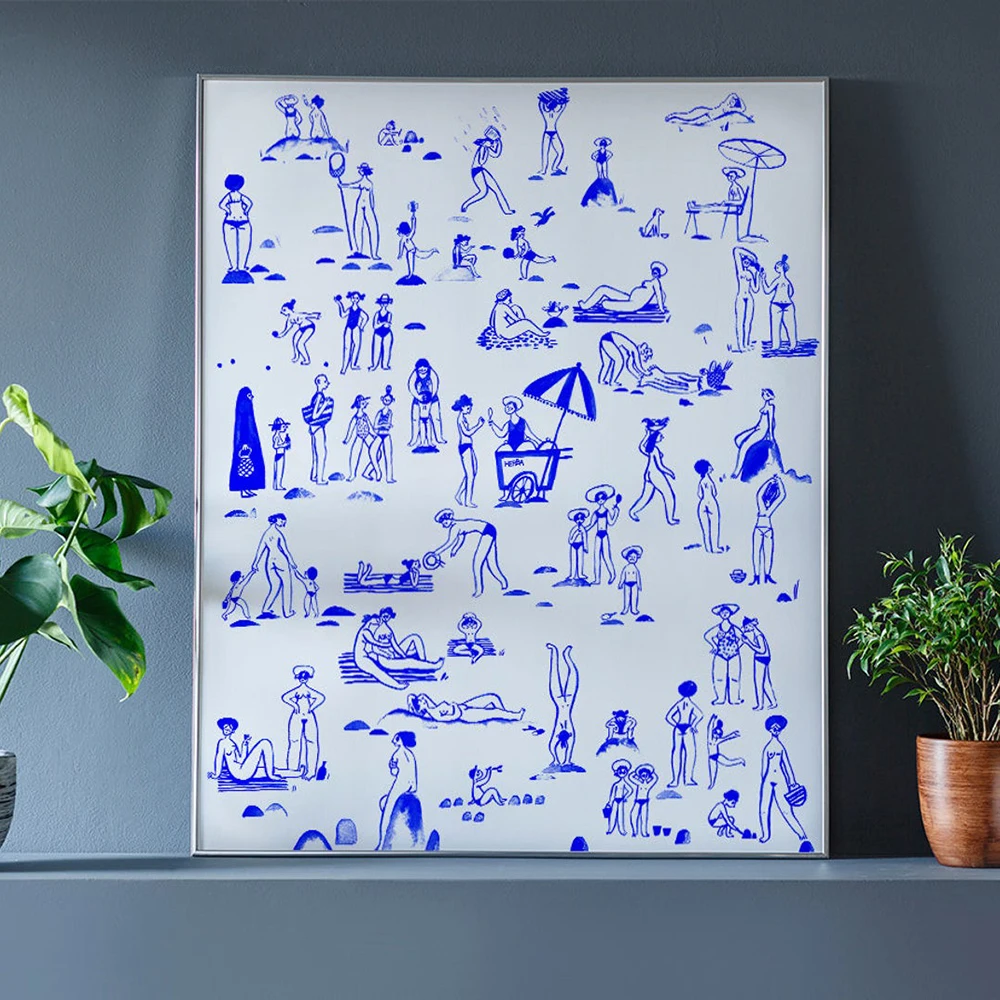 Blue Style Beach Scenery Canvas Painting Wall Art Nordic Posters and Prints Wall Pictures for Living Room Decoration Frameless
Blue Style Beach Scenery Canvas Painting Wall Art Nordic Posters and Prints Wall Pictures for Living Room Decoration Frameless