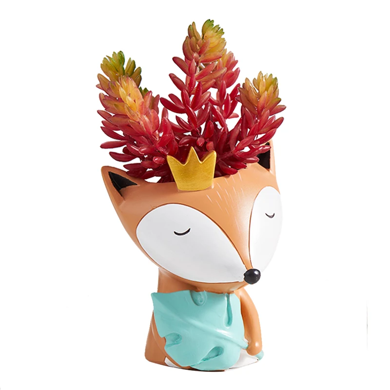 Cartoon Resin Craft Bunny Bear Fox Animal Flower Pots for Plants Home Decoration Green Succulents Plants Potted Plants Gifts
Cartoon Resin Craft Bunny Bear Fox Animal Flower Pots for Plants Home Decoration Green Succulents Plants Potted Plants Gifts