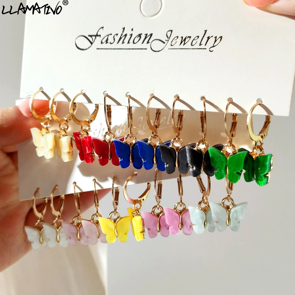 Fashion Y2K Colorful Acrylic Butterfly Drop Earrings Set For Women Cartoon Animal Dangle Earring For Women 2022 Trendy Jewelry
Fashion Y2K Colorful Acrylic Butterfly Drop Earrings Set For Women Cartoon Animal Dangle Earring For Women 2022 Trendy Jewelry
