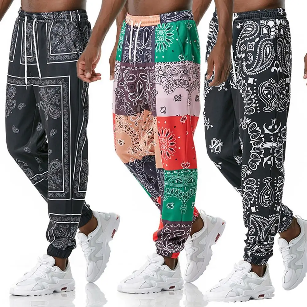 Fashion Men Pants Mid Rise Quick Drying Paisley Print Drawstring Ankle Tied Loose Trousers Male Fitness Streetwear Sports Pants
Fashion Men Pants Mid Rise Quick Drying Paisley Print Drawstring Ankle Tied Loose Trousers Male Fitness Streetwear Sports Pants
