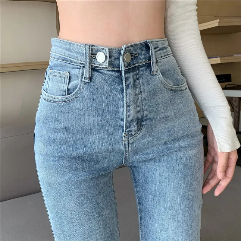 #2295 Summer Skinny Jeans Women Split Casual Flare Jeans Femme Skinny Casual Bell Bottom Jeans Ladies Long Women's Jeans Blue
#2295 Summer Skinny Jeans Women Split Casual Flare Jeans Femme Skinny Casual Bell Bottom Jeans Ladies Long Women's Jeans Blue