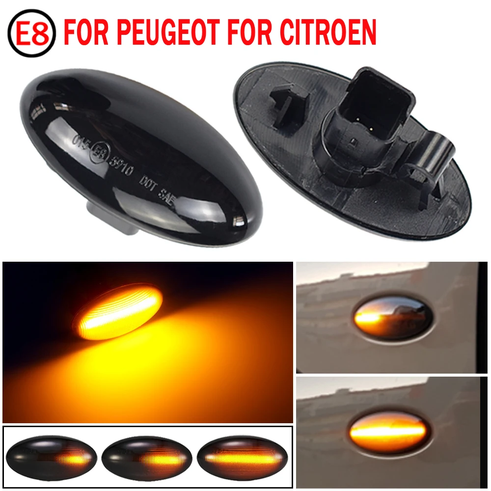 2pcs LED Side Marker Light Repeater Lamp For Peugeot 307 206 407 107 607 Expert Citroen C1 C2 C3 C5 Xsara Berlingo Dispatch 
2pcs LED Side Marker Light Repeater Lamp For Peugeot 307 206 407 107 607 Expert Citroen C1 C2 C3 C5 Xsara Berlingo Dispatch
