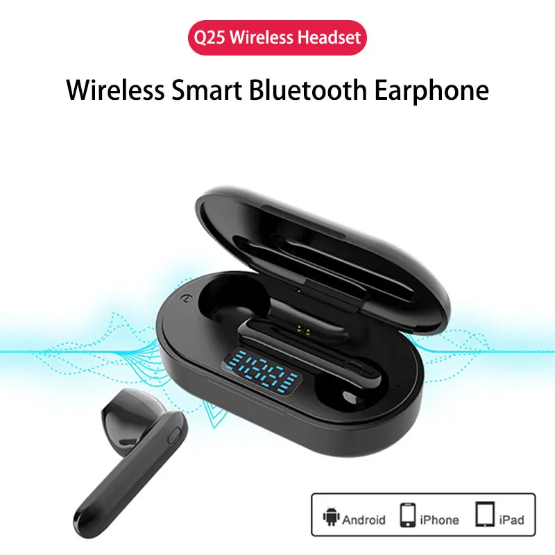 Stereo True Wireless Headphone Earbuds In Ear Handsfree Earphones Ear Buds For Mobile Phone Q25 TWS Bluetooth 5.0 Headphones
Stereo True Wireless Headphone Earbuds In Ear Handsfree Earphones Ear Buds For Mobile Phone Q25 TWS Bluetooth 5.0 Headphones