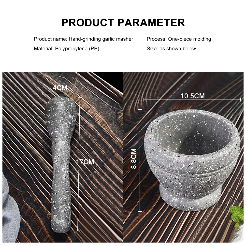 Household Masher Pepper Pot Mortar Pestle Spice Crusher Manual Mash Garlic Herbs Pepper Grinder Kitchen Utensils Grinding Tools
Household Masher Pepper Pot Mortar Pestle Spice Crusher Manual Mash Garlic Herbs Pepper Grinder Kitchen Utensils Grinding Tools