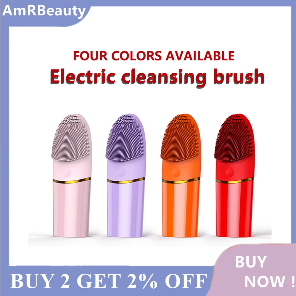 Electric Face Cleansing Brush For Facial Skin Care Wash Sonic Vibration Massage Tool 2 in 1 Acne Pore Blackhead Silicone Cleaner
Electric Face Cleansing Brush For Facial Skin Care Wash Sonic Vibration Massage Tool 2 in 1 Acne Pore Blackhead Silicone Cleaner