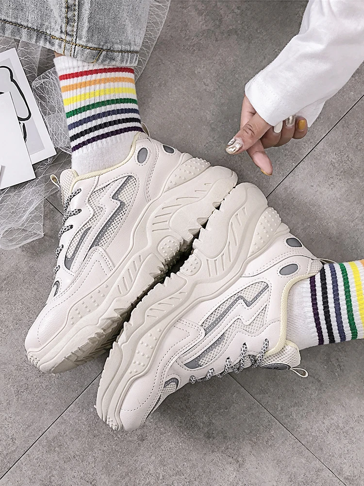 Women's Platform Chunky Sneakers 2020 Fashion Mesh Buckle female Thick Bottom Shoes Woman's Vulcanize Sports Casual Shoes Ladies
Women's Platform Chunky Sneakers 2020 Fashion Mesh Buckle female Thick Bottom Shoes Woman's Vulcanize Sports Casual Shoes Ladies
