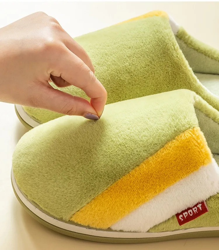 Classic Men Women Plush Slippers Striped Lattice Furry Winter Warm Fur Shoes Men Woman Non-slip Thick Soled Home Indoor Slippers
Classic Men Women Plush Slippers Striped Lattice Furry Winter Warm Fur Shoes Men Woman Non-slip Thick Soled Home Indoor Slippers
