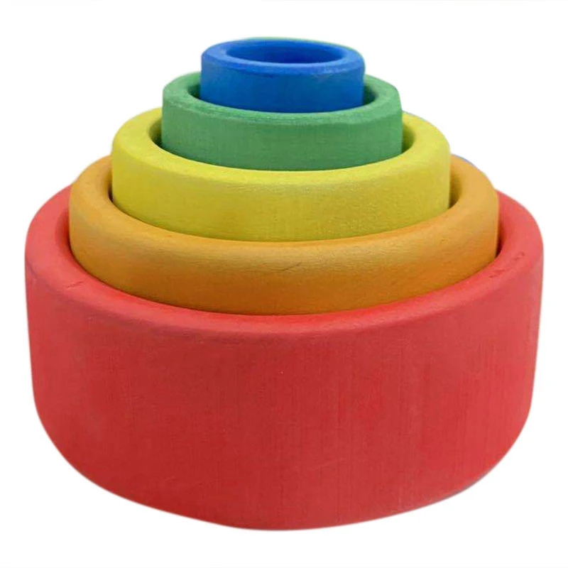 Rainbow Building Blocks Stacking Game Creative Rainbow Set Bowl Children's Color Cognitive Toys
Rainbow Building Blocks Stacking Game Creative Rainbow Set Bowl Children's Color Cognitive Toys