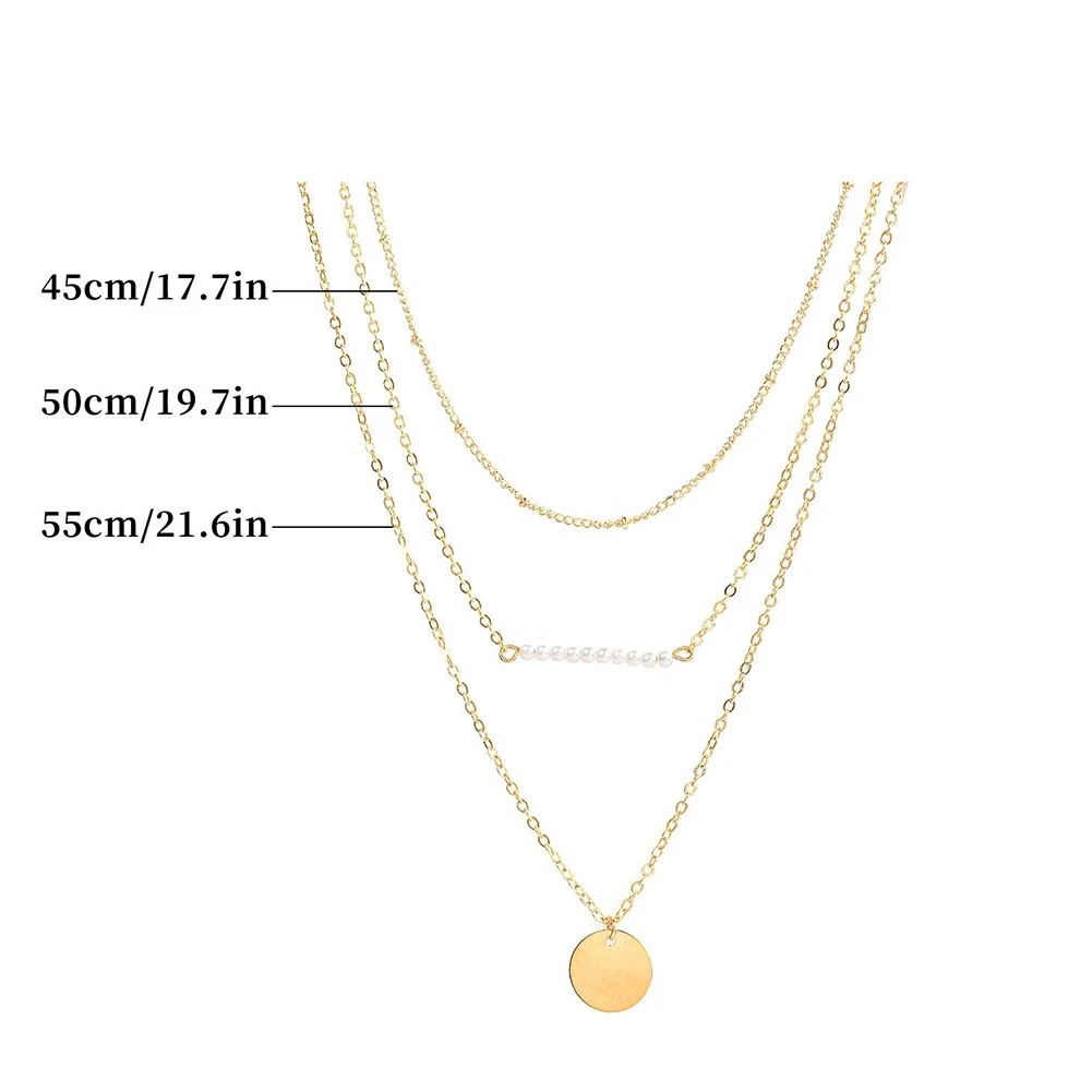 Trendy Three Layered Necklace women stainless Steel Necklace for women Simple Chain Choker Necklace Jewelry
Trendy Three Layered Necklace women stainless Steel Necklace for women Simple Chain Choker Necklace Jewelry