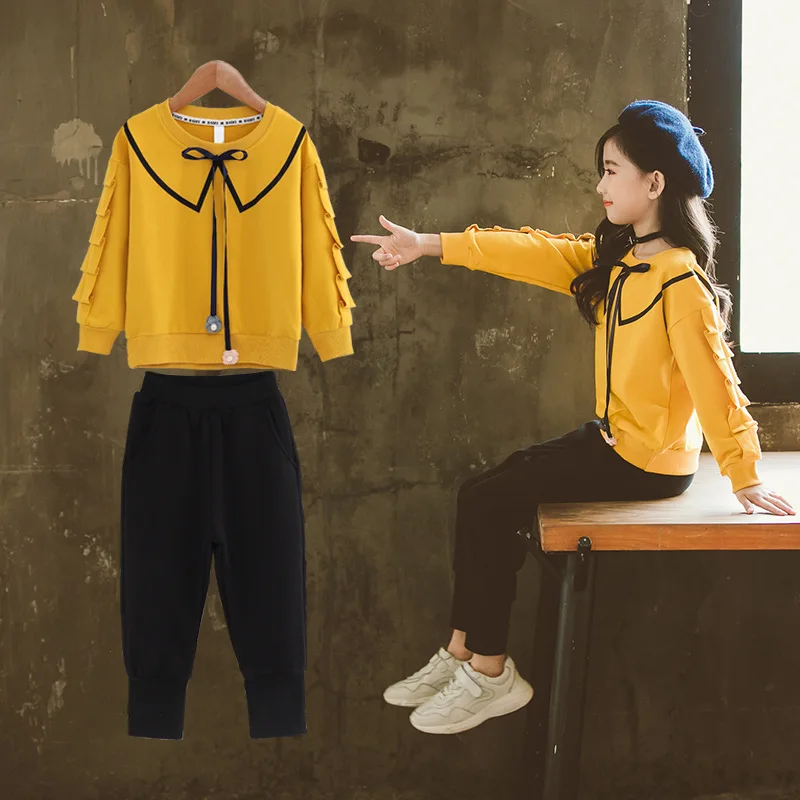 Melario Teenagers Girls Princess Sets New Autumn Fashion Children Bowtie Clothing Tops Pants Set Casual Clothing Suits 7 Years
Melario Teenagers Girls Princess Sets New Autumn Fashion Children Bowtie Clothing Tops Pants Set Casual Clothing Suits 7 Years