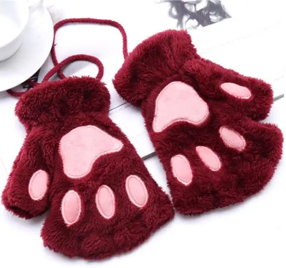 Hot Lovely Women Female Gloves Mitten Women Cat Claw Paw Mitten Plush Glove Costume Cute Winter Warm Half Finger Gloves
Hot Lovely Women Female Gloves Mitten Women Cat Claw Paw Mitten Plush Glove Costume Cute Winter Warm Half Finger Gloves
