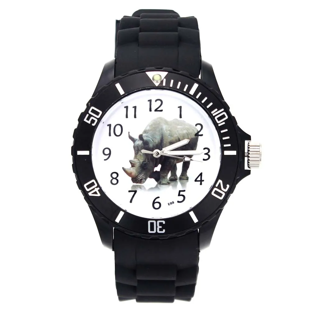 African Rhinoceros Unicorn Rhino Animal Pattern Ladies Watches Fashion Casual Jewelry Men Women Silicone Band Sport Wrist Watch
African Rhinoceros Unicorn Rhino Animal Pattern Ladies Watches Fashion Casual Jewelry Men Women Silicone Band Sport Wrist Watch