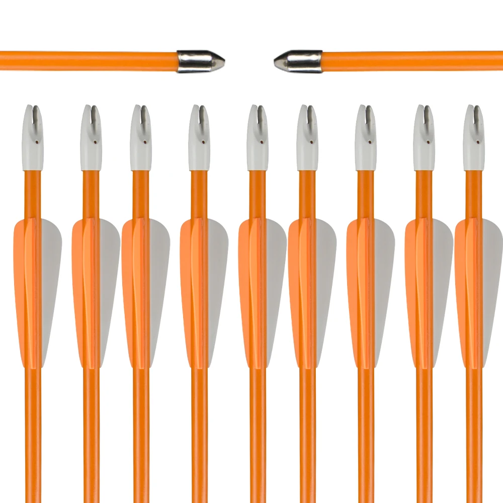 TOPARCHERY Outdoor Kids bow and arrow set 28inch Fiberglass Child Arrow for 25lbs Archery Recurve Bow Shooting Hunting Game
TOPARCHERY Outdoor Kids bow and arrow set 28inch Fiberglass Child Arrow for 25lbs Archery Recurve Bow Shooting Hunting Game