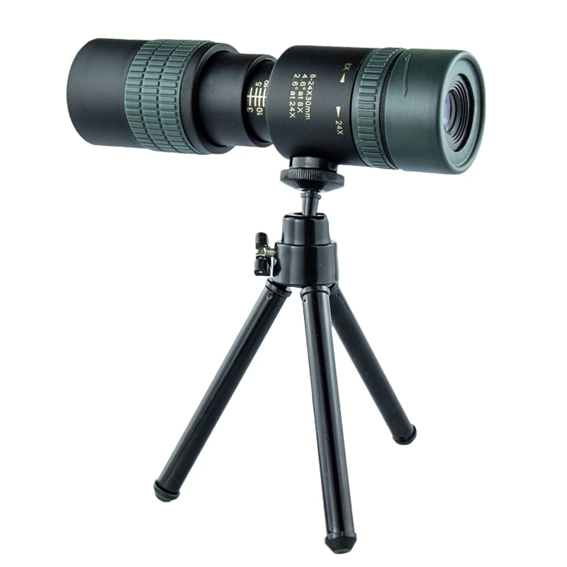 8-24X30mm Super Telephoto Zoom Monocular Telescope BKA4 Waterproof Fogproof Night Vision Phone Telescope with Tripod
8-24X30mm Super Telephoto Zoom Monocular Telescope BKA4 Waterproof Fogproof Night Vision Phone Telescope with Tripod