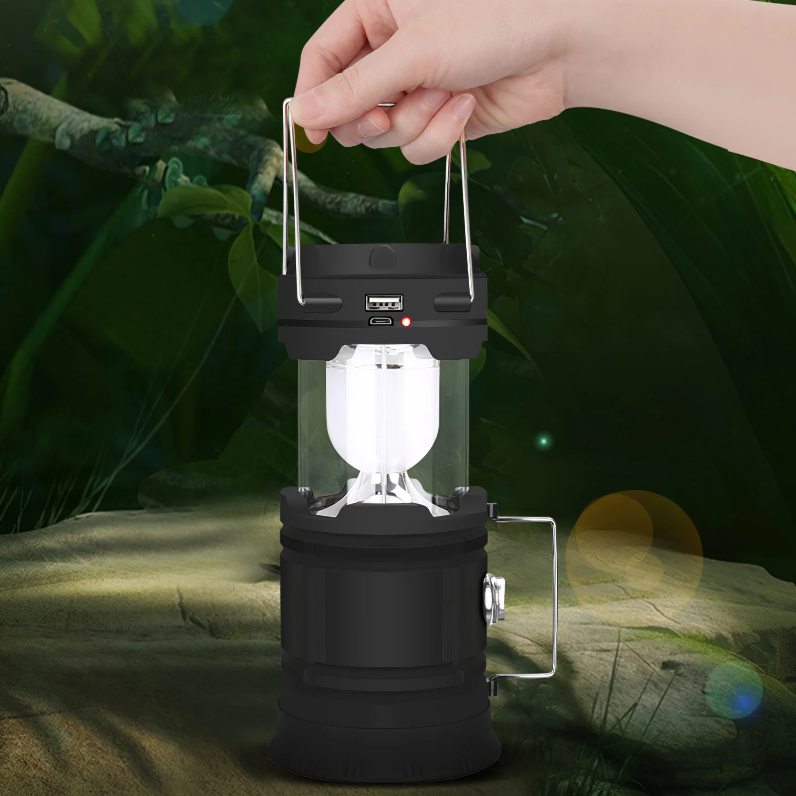 Solar Power LED Camping Lantern Powerful Portable Outdoor Tent Light Lamp LED Lantern Fishing Flashlight Emergency Torch Light
Solar Power LED Camping Lantern Powerful Portable Outdoor Tent Light Lamp LED Lantern Fishing Flashlight Emergency Torch Light