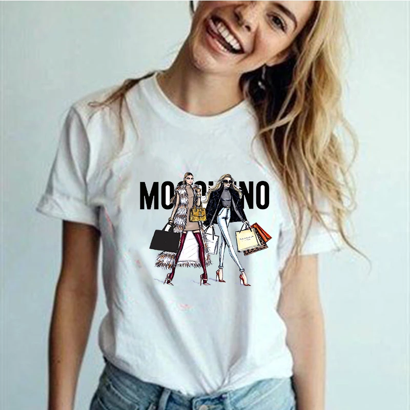 Korean Fashion Simple Style T-shirt Halloween New Pattern Top Short-sleeved White Casual Wear Women's Tee
Korean Fashion Simple Style T-shirt Halloween New Pattern Top Short-sleeved White Casual Wear Women's Tee
