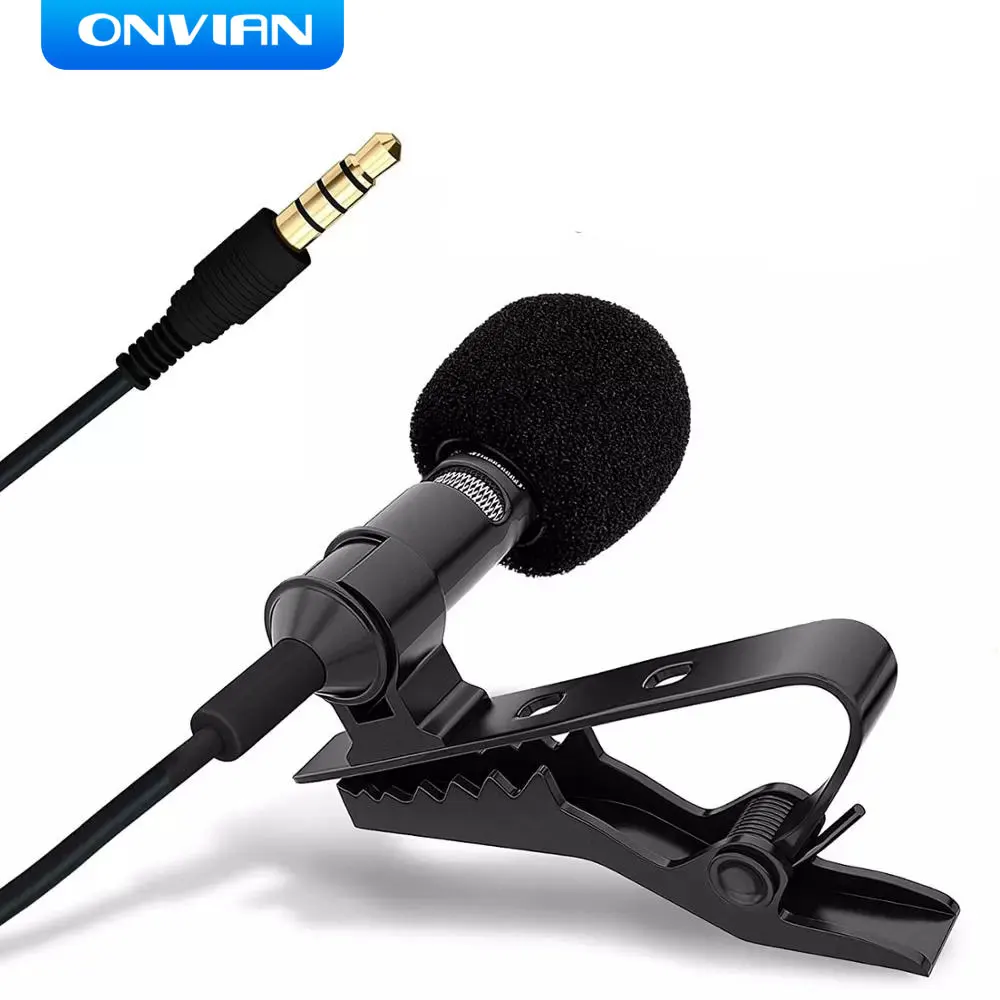 Onvian 1.5m Mini Portable Lavalier Microphone Condenser Microphone 3.5mm Microphones Professional Phone Singing For Laptop Ship
Onvian 1.5m Mini Portable Lavalier Microphone Condenser Microphone 3.5mm Microphones Professional Phone Singing For Laptop Ship