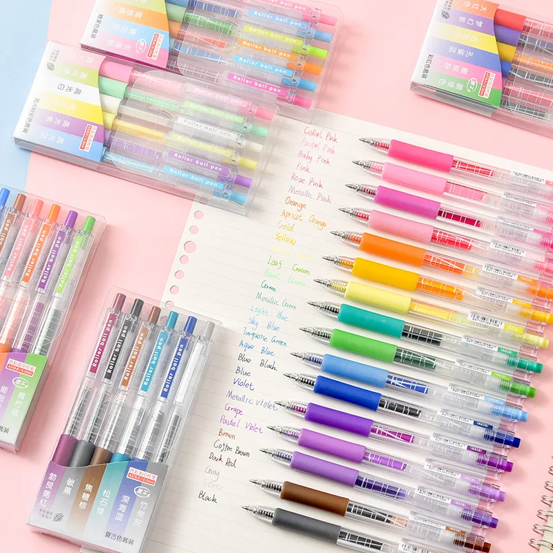 Multi Gray Pens Set Kawaii 0.5 Color Cute Gel Ink Pen for Writing Highlighter Office School Supplies Stationery Replace Refill
Multi Gray Pens Set Kawaii 0.5 Color Cute Gel Ink Pen for Writing Highlighter Office School Supplies Stationery Replace Refill