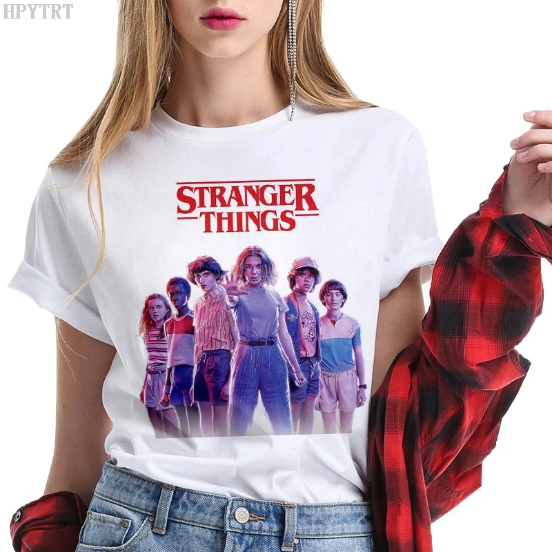Stranger Things printing Leisure T-shirt Harajuku Women's Summer short sleeve T shirt Fashion street clothing Female Tops Tshirt
Stranger Things printing Leisure T-shirt Harajuku Women's Summer short sleeve T shirt Fashion street clothing Female Tops Tshirt