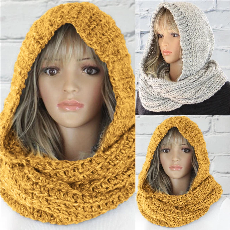 Winter Beanies Women Scarf Knitted Hat Caps Hooded Gorras Bonnet Warm Baggy Winter Hats For Women Beanies Hats 
Winter Beanies Women Scarf Knitted Hat Caps Hooded Gorras Bonnet Warm Baggy Winter Hats For Women Beanies Hats