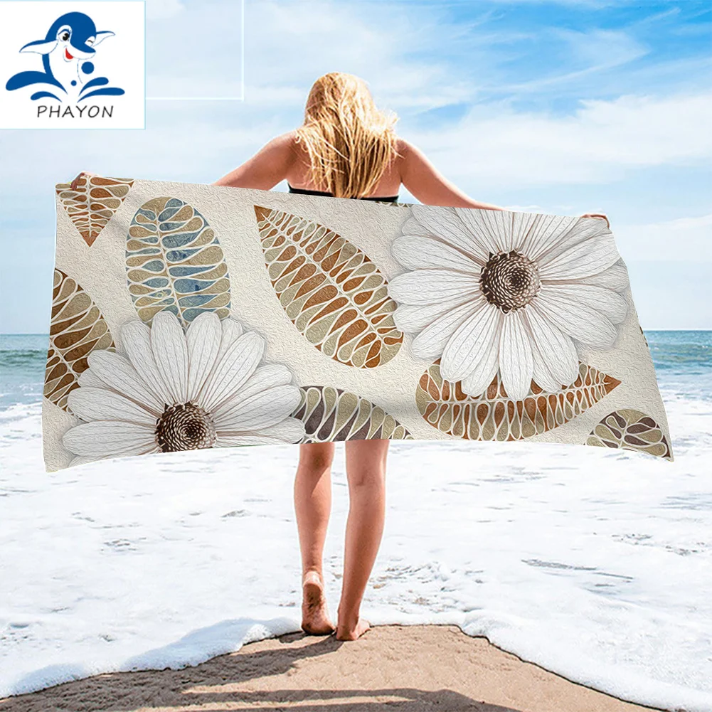 PHAYON 2021 Advanced Luxury Floral Design Microfiber Absorbent Beach Towels for Man Flowers Women Home/Hotel Bath Towels Travel
PHAYON 2021 Advanced Luxury Floral Design Microfiber Absorbent Beach Towels for Man Flowers Women Home/Hotel Bath Towels Travel