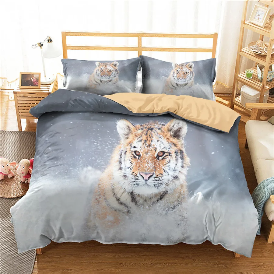 A Bedding Set 3D Printed Duvet Cover Bed Set tiger Home Textiles for Adults Bedclothes with Pillowcase #LH12
A Bedding Set 3D Printed Duvet Cover Bed Set tiger Home Textiles for Adults Bedclothes with Pillowcase #LH12