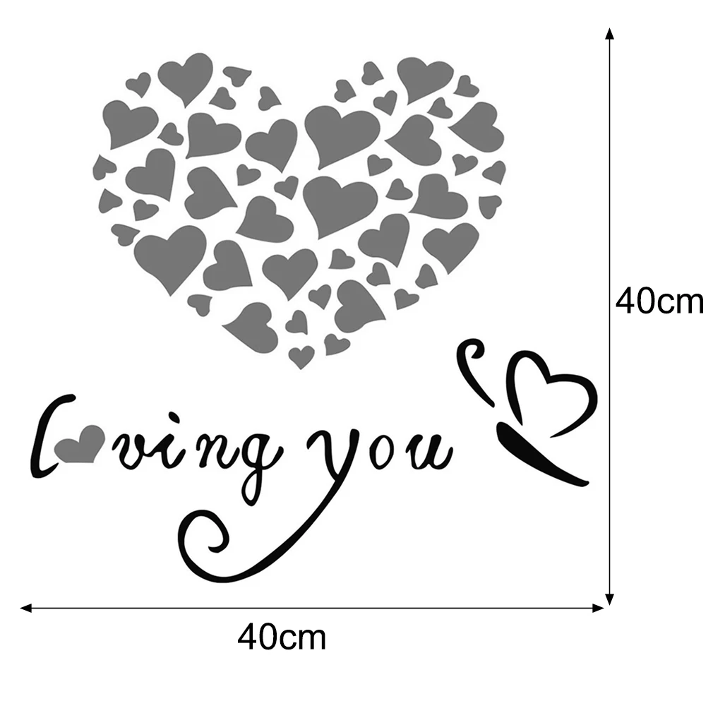Creative Design Lovely Heart Pattern Home Living Room Wall Sticker DIY Decal Removable Bedroom Wall Decoration
Creative Design Lovely Heart Pattern Home Living Room Wall Sticker DIY Decal Removable Bedroom Wall Decoration