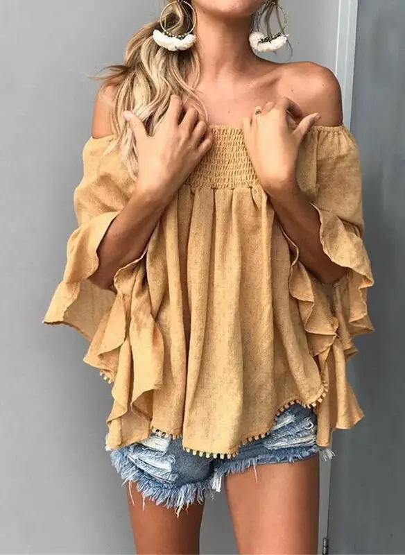 Fashion Women Summer T-Shirts for Streetwear Short Flare Sleeve Casual Loose Pullovers Top For Lady
Fashion Women Summer T-Shirts for Streetwear Short Flare Sleeve Casual Loose Pullovers Top For Lady