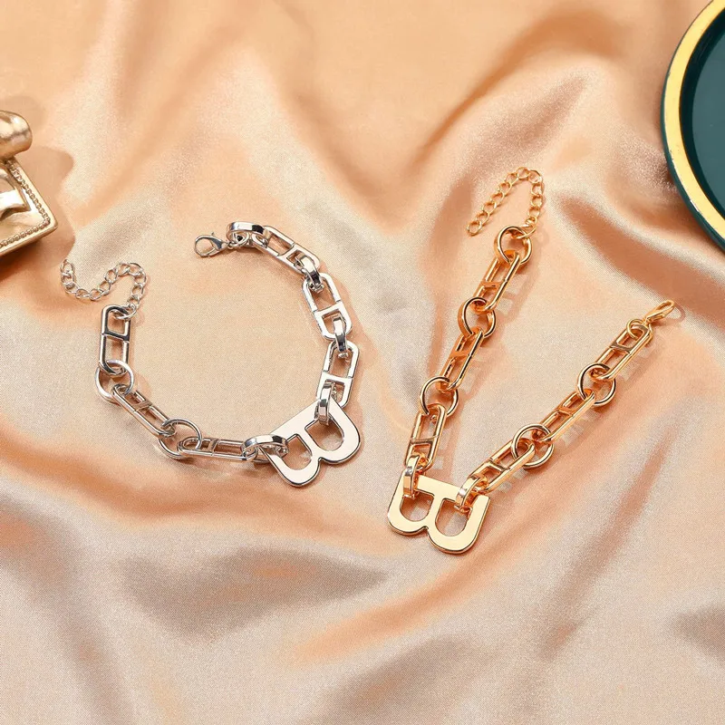 Fashion trend retro punk exaggeration thick chain letter women's bracelet simple charms accessories harajuku jewelry for women
Fashion trend retro punk exaggeration thick chain letter women's bracelet simple charms accessories harajuku jewelry for women