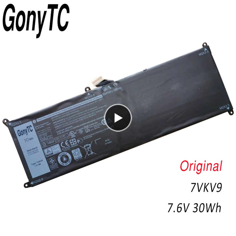 Оригинальный аккумулятор GONYTC 7VKV9 7,6 в 30 Втч 9TV5X для ноутбука DELL Latitude XPS 12 7000 7275 9250
Оригинальный аккумулятор GONYTC 7VKV9 7,6 в 30 Втч 9TV5X для ноутбука DELL Latitude XPS 12 7000 7275 9250