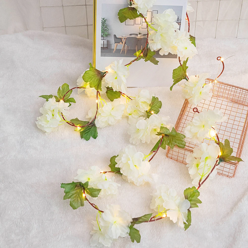 2.2M 25LED Lights Artificial White Flower Rattan String Light Fairy Rattan Garland Lamp Chain Wedding Decoration Light Garden
2.2M 25LED Lights Artificial White Flower Rattan String Light Fairy Rattan Garland Lamp Chain Wedding Decoration Light Garden