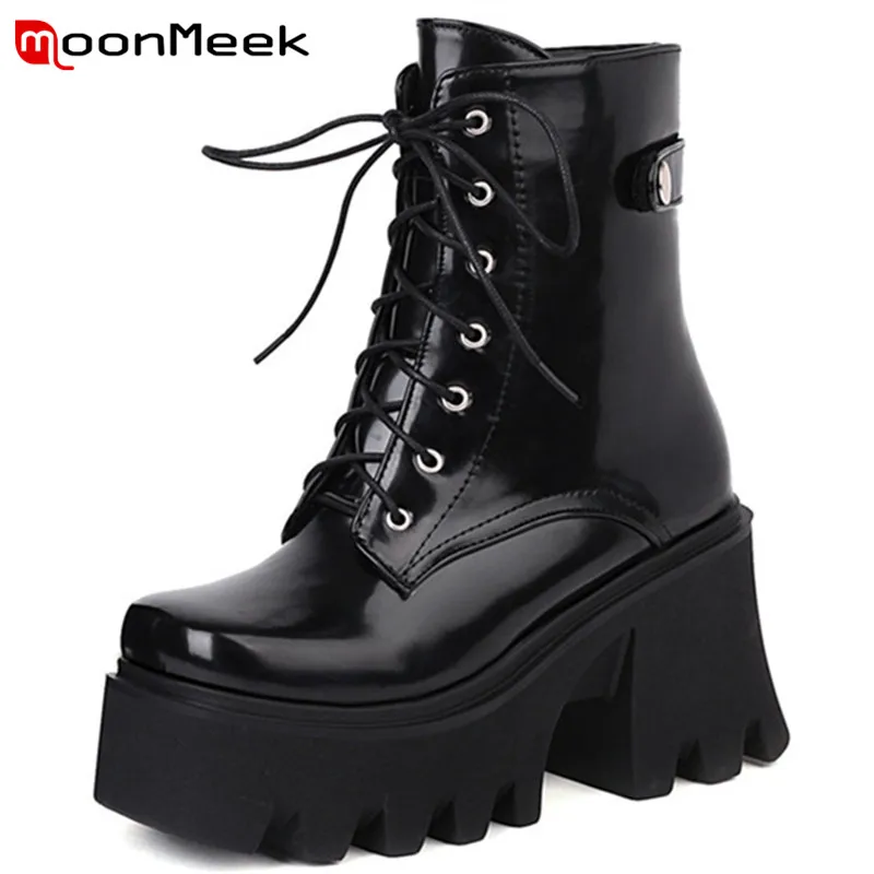 MoonMeek New Arrive Gladiator Shoes Women Motorcycles Boots Fashion Cool Punk Shoes High Heels Platform Shoes Women Ankle Boots
MoonMeek New Arrive Gladiator Shoes Women Motorcycles Boots Fashion Cool Punk Shoes High Heels Platform Shoes Women Ankle Boots