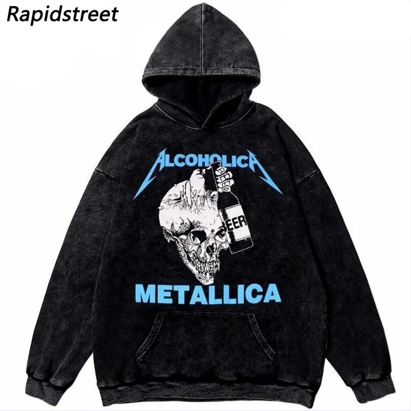 2021 Men Hip Hop Streetwear Oversize Hoodie Washed Sweatshirt Skull Beer Print Pullover Harajuku Cotton Loose Hooded Hoodie
2021 Men Hip Hop Streetwear Oversize Hoodie Washed Sweatshirt Skull Beer Print Pullover Harajuku Cotton Loose Hooded Hoodie