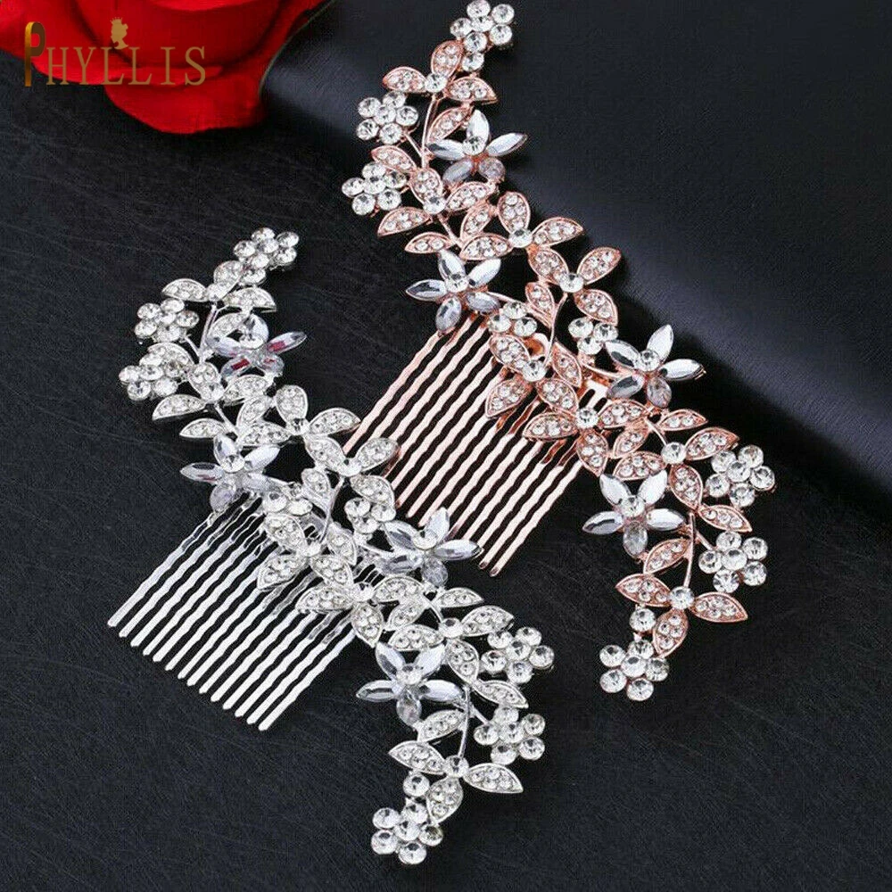 A75 Bridal Hair Comb Silver Rose Gold Women Tiara Flower Hair Clips Vintage Wedding Headband Luxury Bride Headwear Headpieces
A75 Bridal Hair Comb Silver Rose Gold Women Tiara Flower Hair Clips Vintage Wedding Headband Luxury Bride Headwear Headpieces