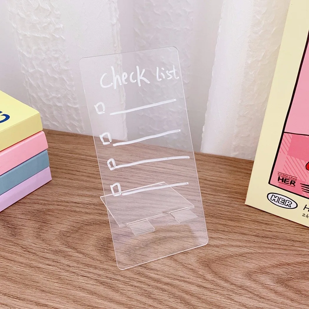 20*30cm Double-sided Place Mobile Phone Transparent Acrylic Memo Pad, Portable Mini Writing Board Can Be Erased
20*30cm Double-sided Place Mobile Phone Transparent Acrylic Memo Pad, Portable Mini Writing Board Can Be Erased