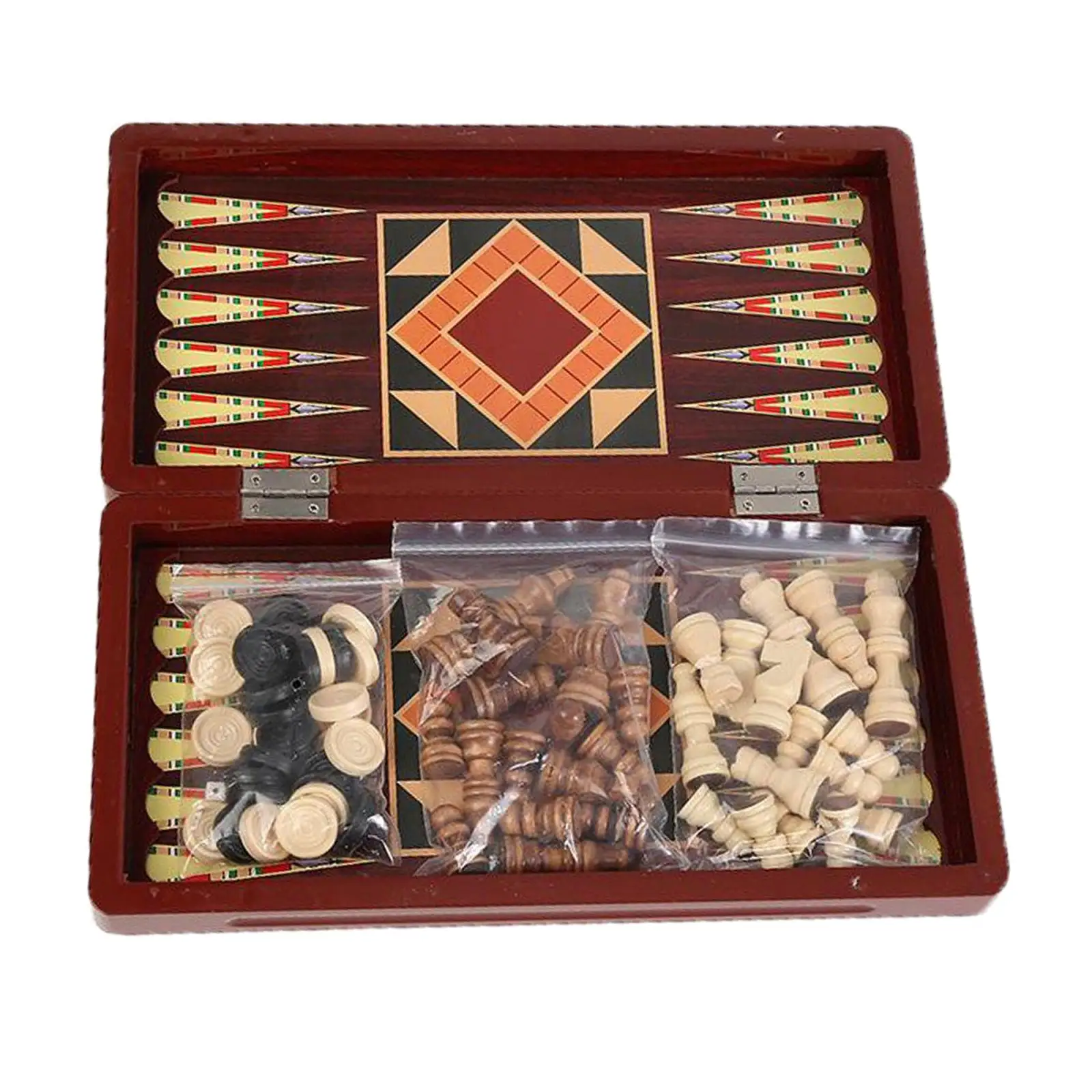 Folding Wooden Chess Set Handcrafted Chess Board Game Puzzle Toys for Beginner Kid
Folding Wooden Chess Set Handcrafted Chess Board Game Puzzle Toys for Beginner Kid