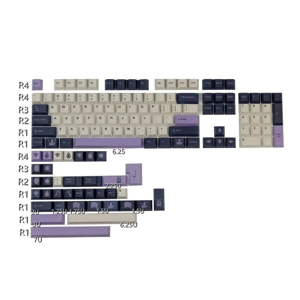 GMK Amethyst Key Cap Sublimation PBT Mechanical Keyboard Key Personality Amethyst Height Retro Full Set 7U
GMK Amethyst Key Cap Sublimation PBT Mechanical Keyboard Key Personality Amethyst Height Retro Full Set 7U