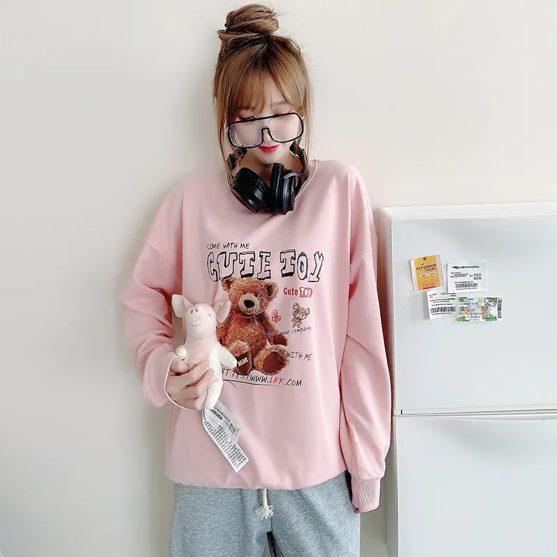 Brand Quality 100%Cotton Letter Print Cartoons Women Sweatshirt Oversized Loose Casual Girls Pullovers 2020 Autumn New Plus Size
Brand Quality 100%Cotton Letter Print Cartoons Women Sweatshirt Oversized Loose Casual Girls Pullovers 2020 Autumn New Plus Size