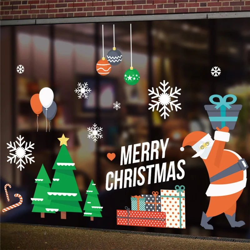 Christmas Tree Balloons Balls Snowflakes Wall Stickers For Store Home Decoration Diy Xmas Festival Window Decal Pvc Posters
Christmas Tree Balloons Balls Snowflakes Wall Stickers For Store Home Decoration Diy Xmas Festival Window Decal Pvc Posters