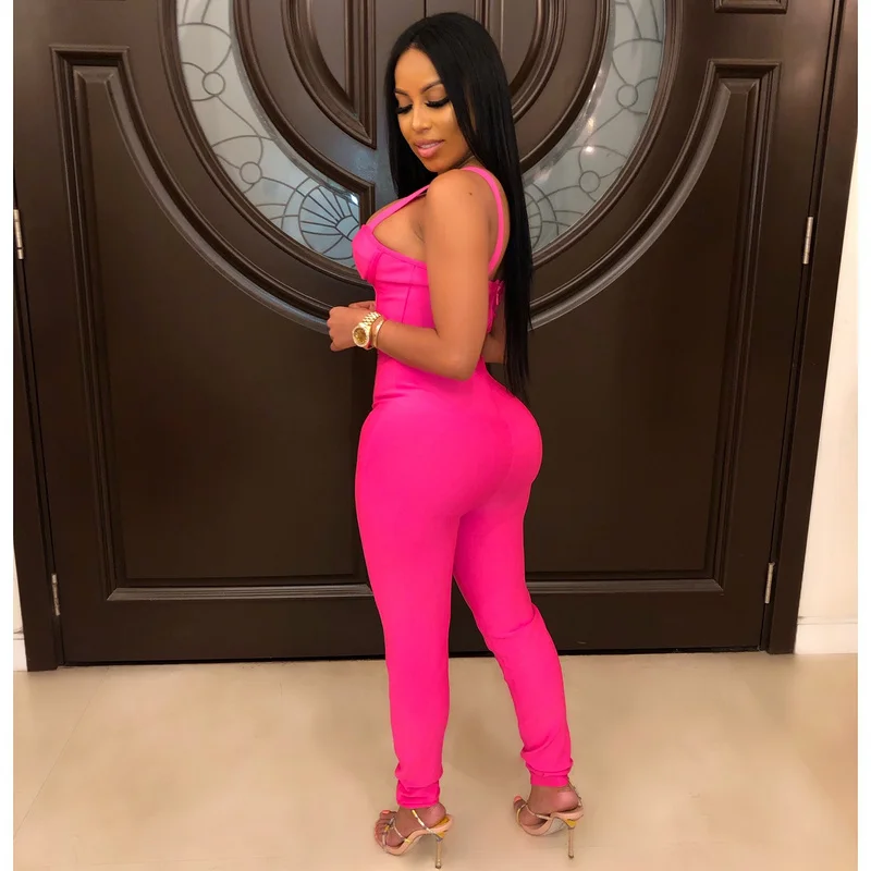 2019 New Summer Blue Bodycon Bandage Jumpsuit For Women New Fashion Sexy Sleeveless Tank Celebrity Party Jumpsuits Romper
2019 New Summer Blue Bodycon Bandage Jumpsuit For Women New Fashion Sexy Sleeveless Tank Celebrity Party Jumpsuits Romper