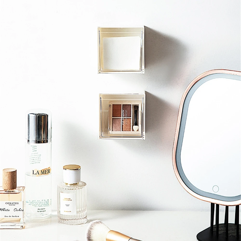 Clear Makeup Organizer Home Office Bathroom Transparent Holder Drawer Divider Dustproof Diy Craft Storage Box Punch Free Shelf
Clear Makeup Organizer Home Office Bathroom Transparent Holder Drawer Divider Dustproof Diy Craft Storage Box Punch Free Shelf