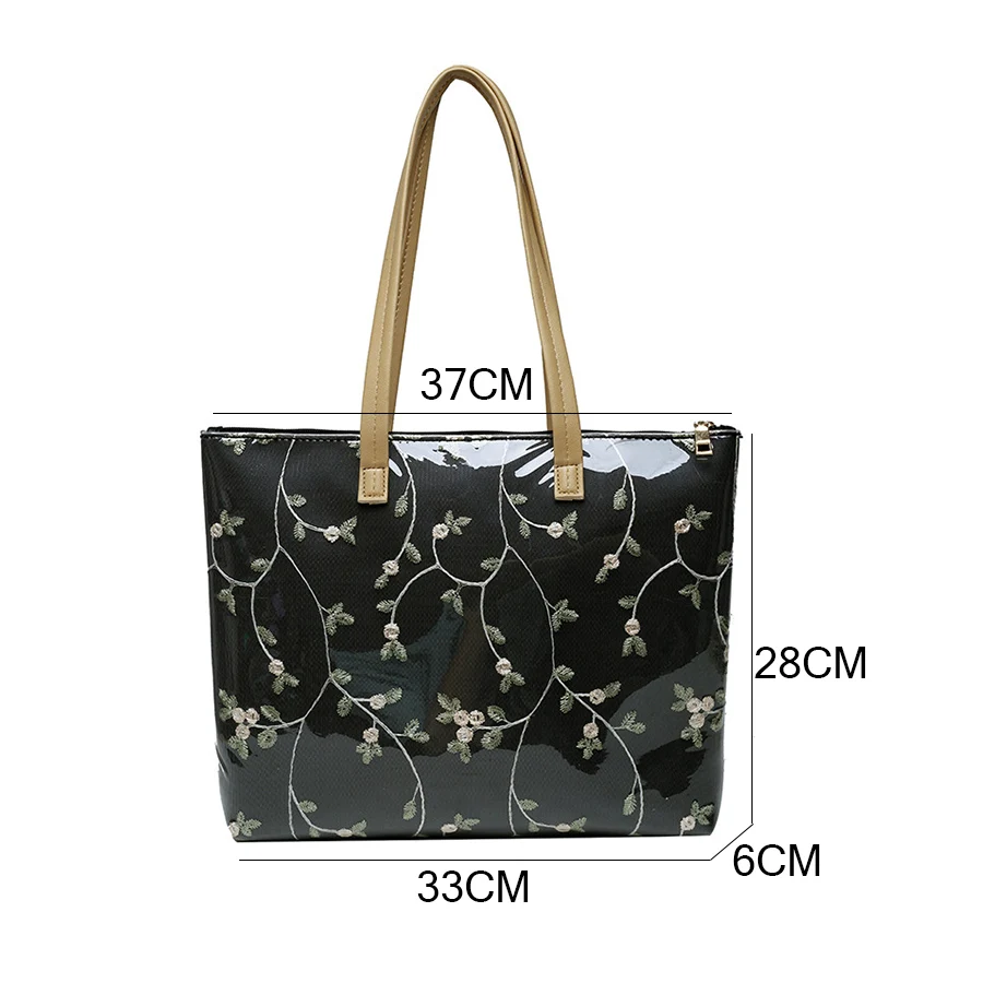 Brand Designer Women's Tote Bags Large Capacity Pvc Shoulder Bag High Quality Female Handbags Lady Embroidery Daily Shopper Bag
Brand Designer Women's Tote Bags Large Capacity Pvc Shoulder Bag High Quality Female Handbags Lady Embroidery Daily Shopper Bag