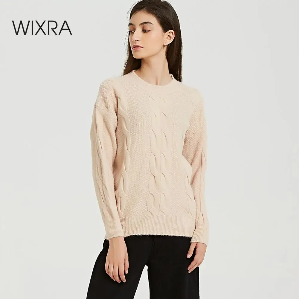 Wixra Женские повседневные кофты с длинным рукавом свитшот толстовка база базовая
