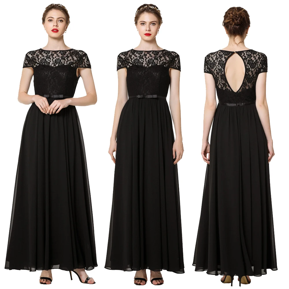 Fashion Women Lace Chiffon Short Sleeve Backless Party Formal Dresses O-neck Dress Cocktail Long Maxi Gown Vestidos Clothing New
Fashion Women Lace Chiffon Short Sleeve Backless Party Formal Dresses O-neck Dress Cocktail Long Maxi Gown Vestidos Clothing New